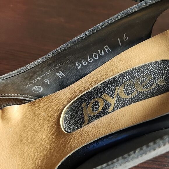 Vintage Joyce sling back heels shoes - Picture 5 of 9